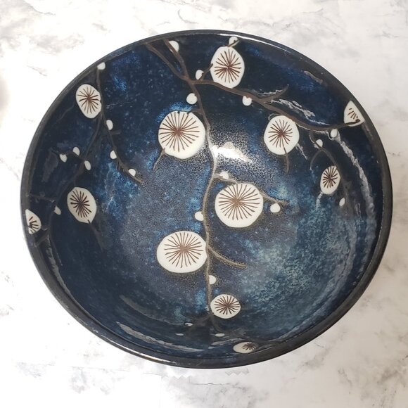 Ceramic Artsy Cherry Blossom Bowl Cereal Soup Ramen Desserts Replacements - Picture 2 of 10
